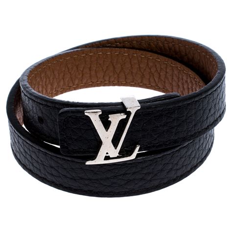 louis vuitton sign it bracelet brown damier canvas. size 19|louis vuitton lv bracelet.